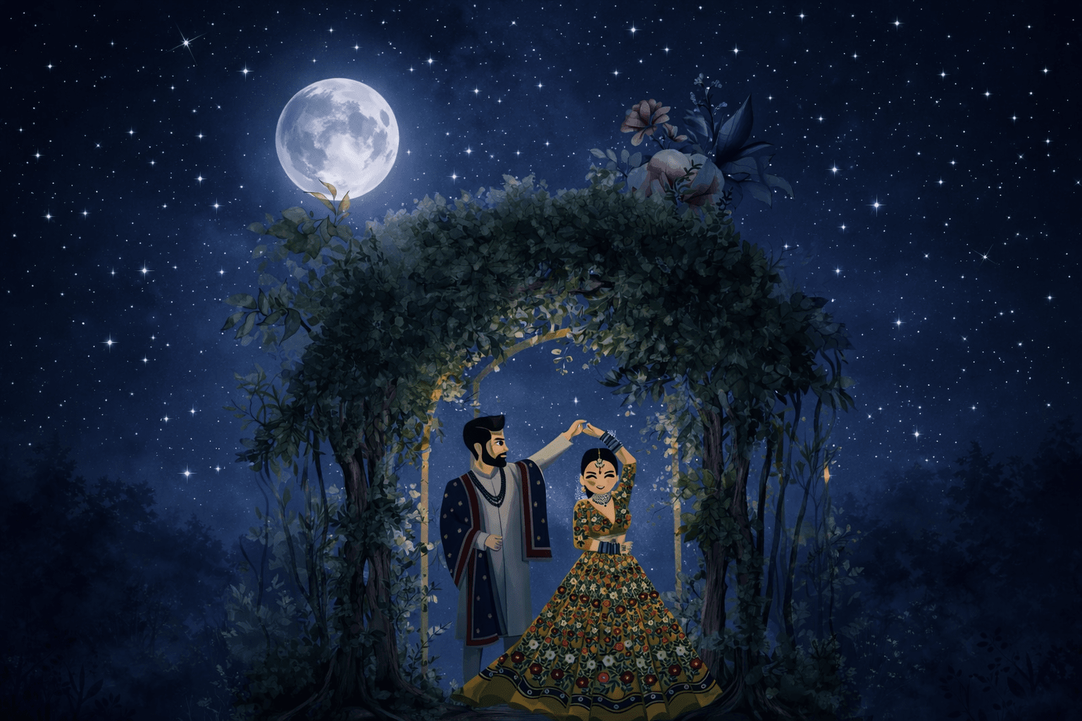 Cinematic Regal — digital wedding invitation theme