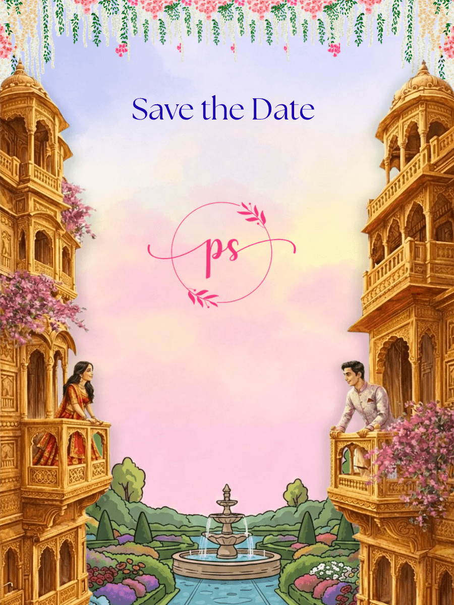 Save the Date — digital wedding invitation theme